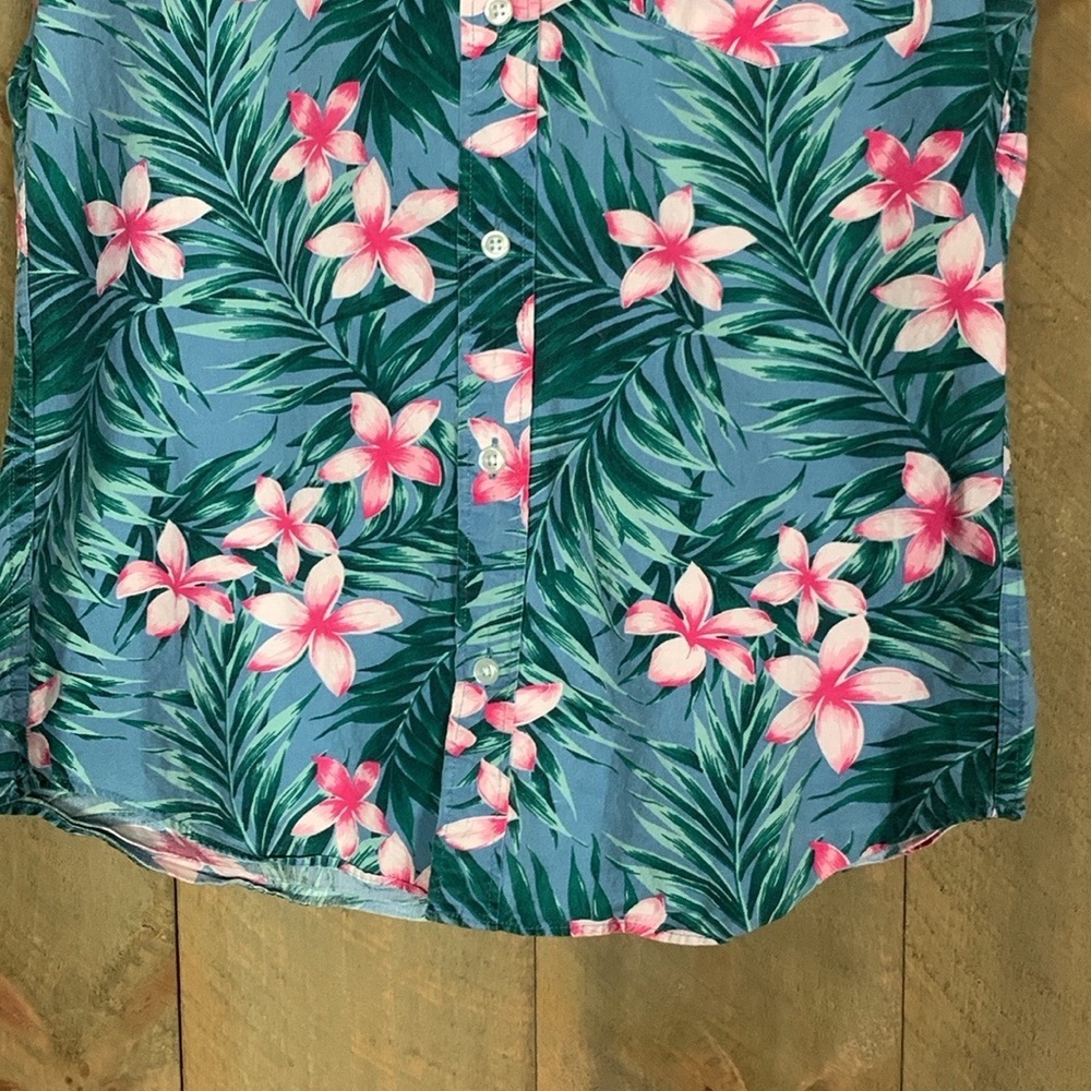 J. Crew floral print Hawaiian shirt size Small - Picture 3 of 10
